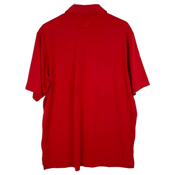 Footjoy Polo Shirt Mens Large Red Golf Performance Jupiter Country Club Logo - Picture 4 of 6
